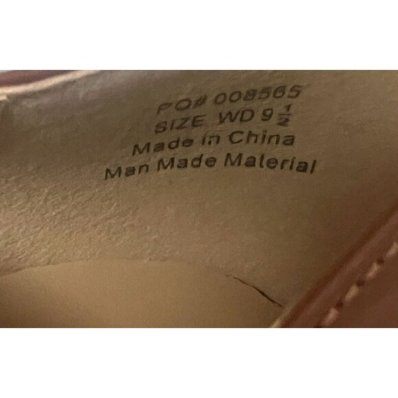 Journee Collection Shasta Vegan Leather Cognac Mary Jane Pumps Size 9.5 WD - Picture 12 of 12